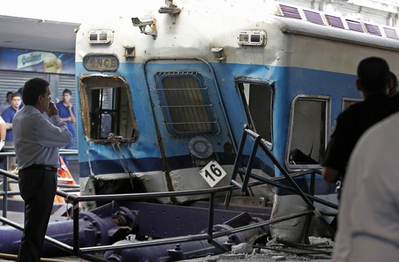 Tren accidentado en Argentina